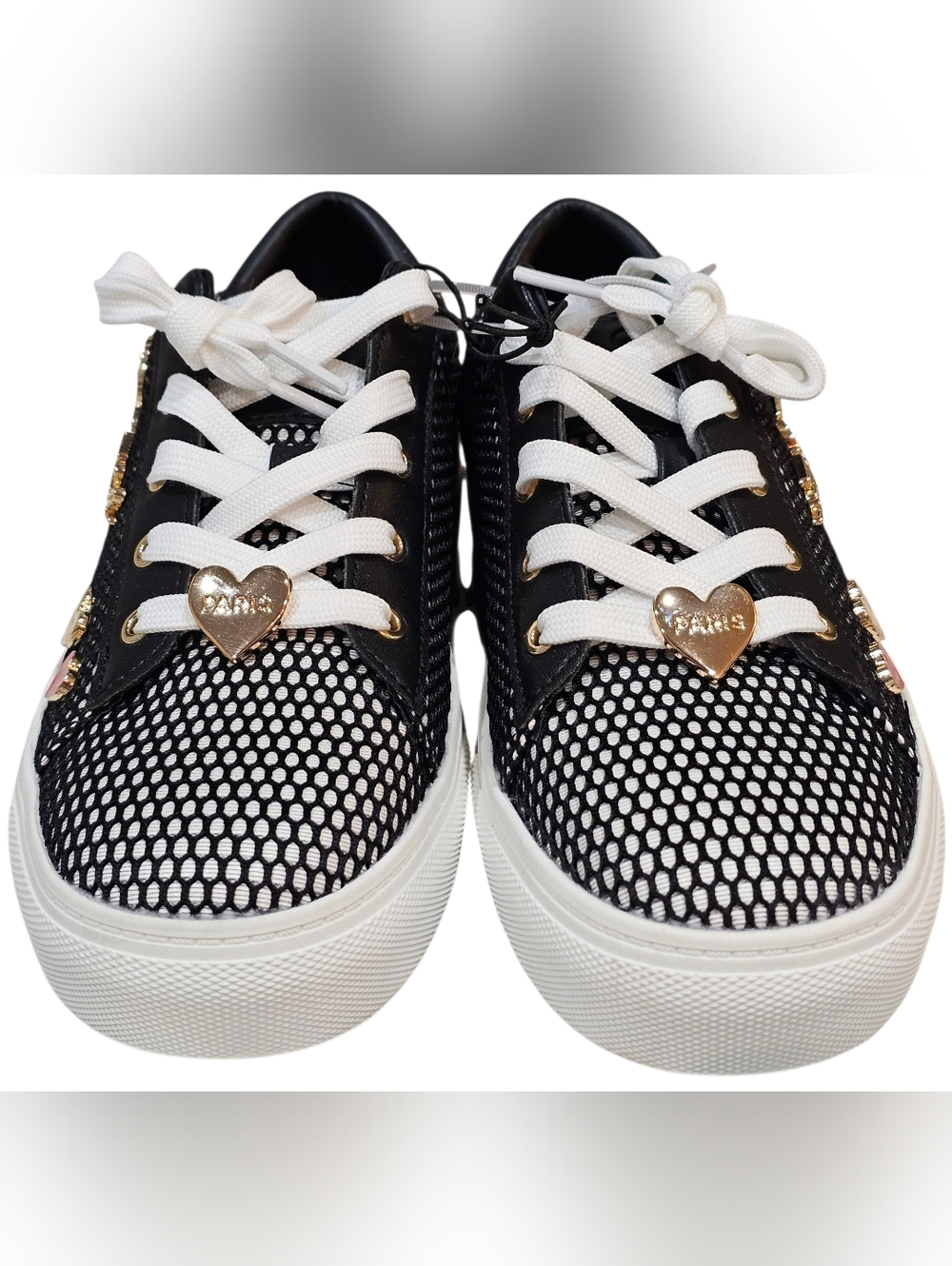 Karl Langerfeld Paris Cate Women's Pin Lace Up Sneakers, Size 7, New - Picture 4 of 9